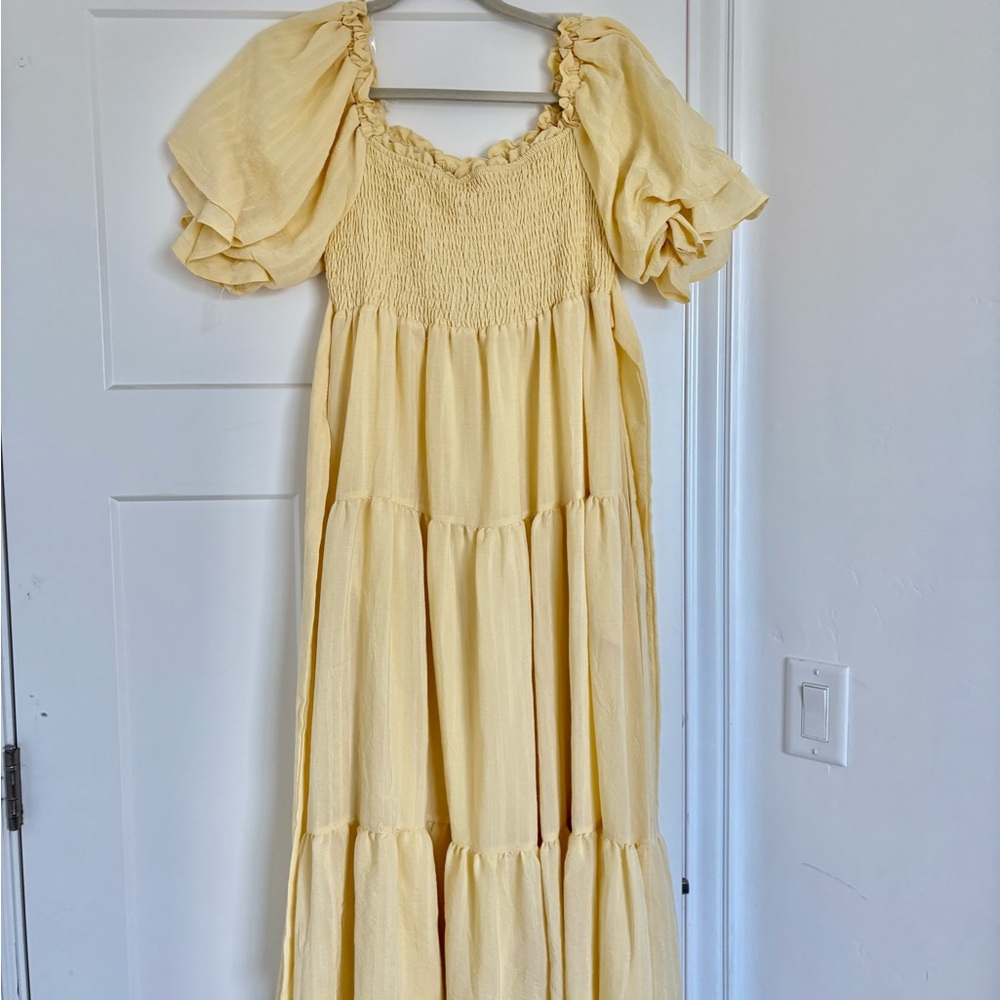 Butter yellow dress